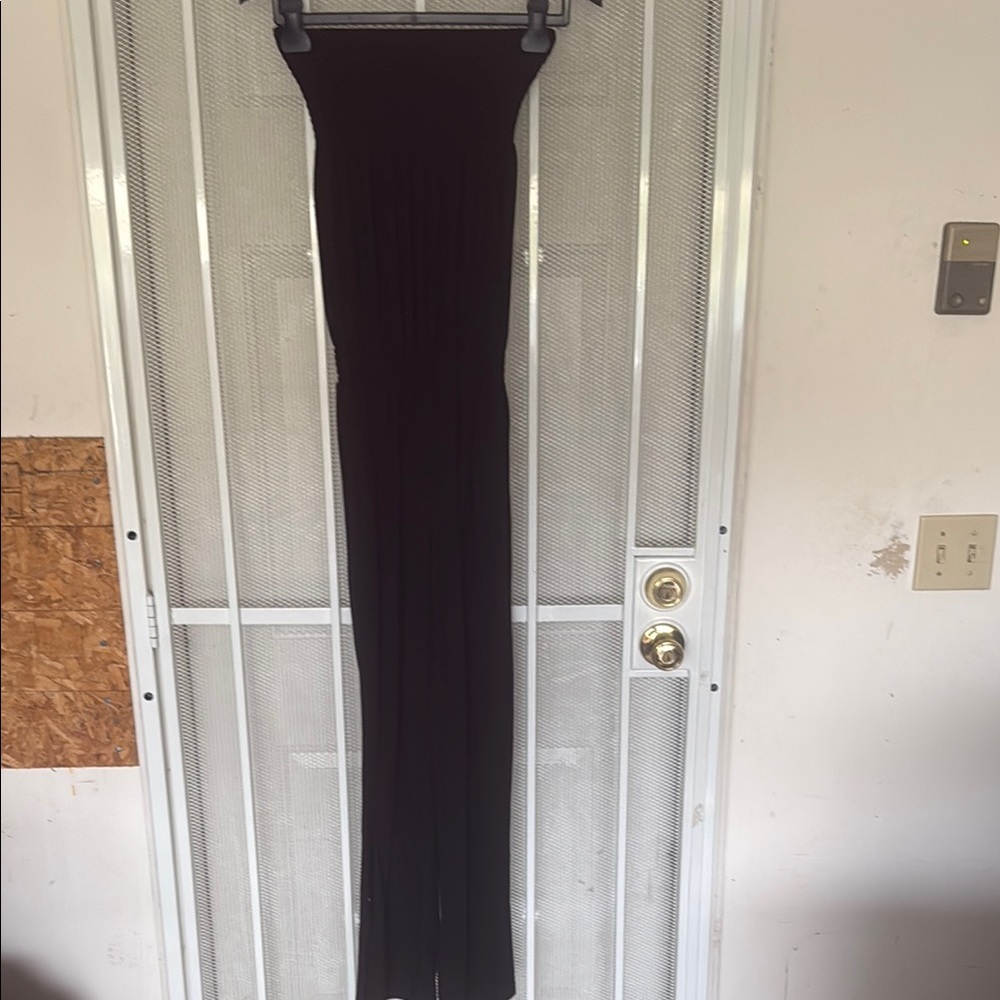 Stylish Black Strapless Jumpsuit